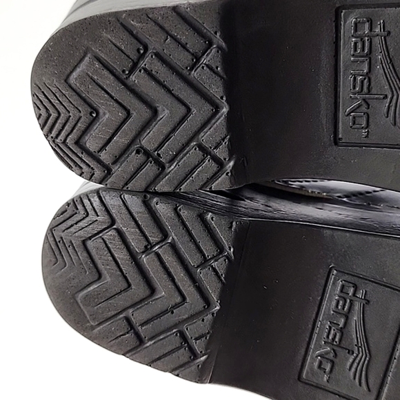 Dansko Women's Black Leather Cabrio Clog Work Shoes Supportive Sz 36 - Picture 8 of 16